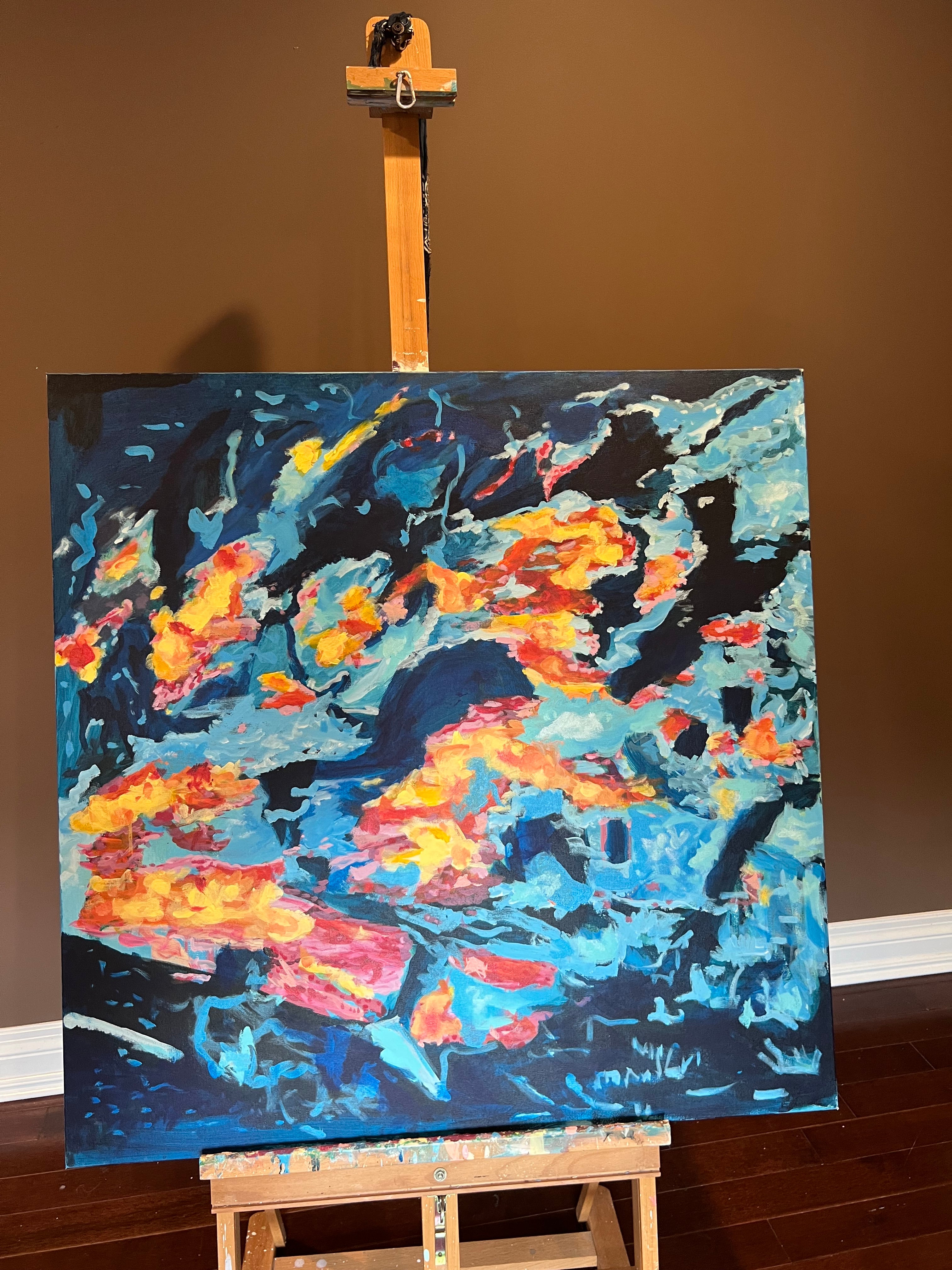 Abstract Acrylic Paintings.