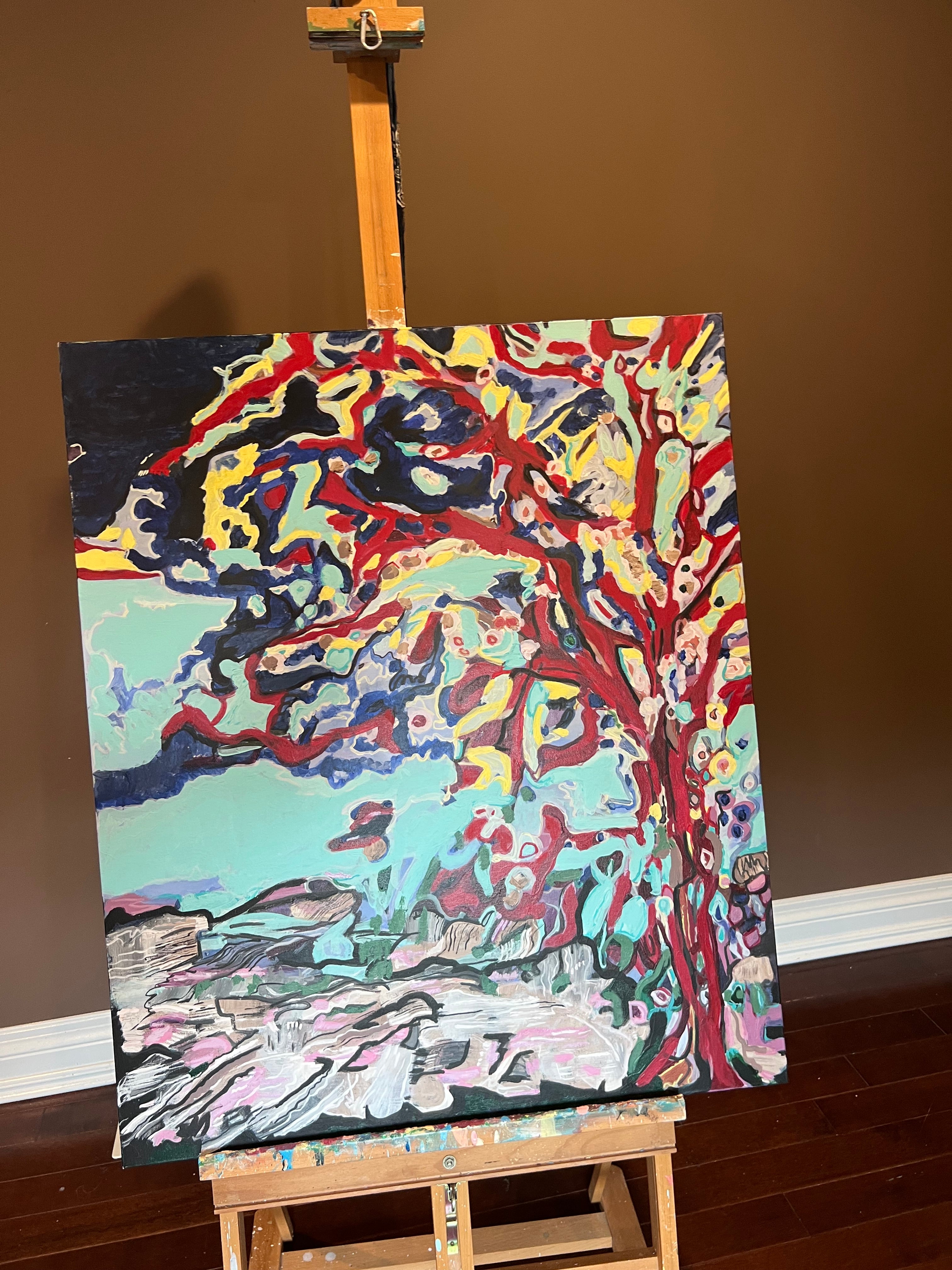 Abstract Acrylic Paintings.